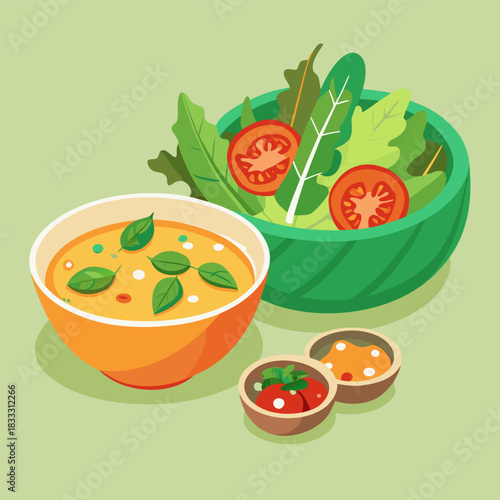 vegetables on a white background