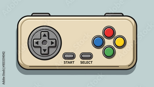 Retro Video Game Controller.