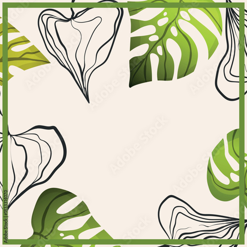 Print for kerchief, bandana, scarf, handkerchief, shawl, neck scarf. Squared pattern with ornament for fabric, textile, silk products. Paisley vector with abstract flowers. Floral folk tracery.