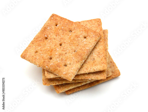 Cracker isolated on white background