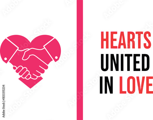 Hands shaking form a heart, symbolizing love, unity, and friendship