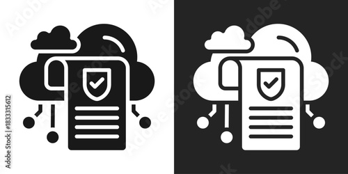 Regulation Icon In Black And White Glyph Style