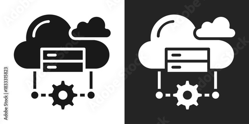 Detection Icon In Black And White Glyph Style