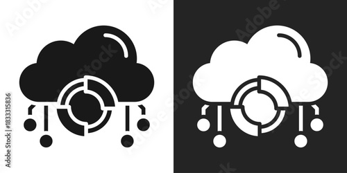 Penetration Icon In Black And White Glyph Style