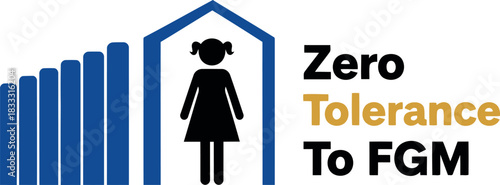 Protecting girls: zero tolerance to fgm graphic illustration