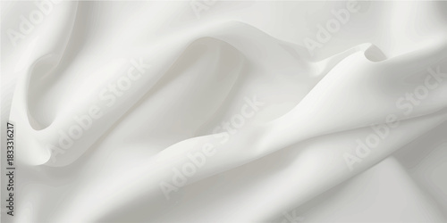 Luxury White Textile Folded Clean Background for Bridal Branding, Perfume Boxes and High-Class Fashion Ads 