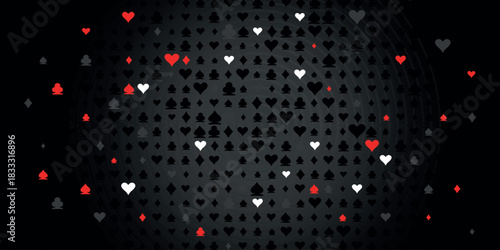 Shining retro light banner on black background with color elements. Casino poster vintage style. Signboard vintage style. Vector illustration.