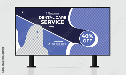  Dental Health Care Medical Service Billboard Template Design