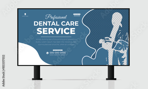  Dental Health Care Service Billboard Template Design