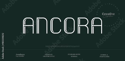 creative modern stylish calligraphy letter logo design