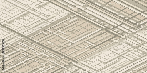 Elegant monochrome abstract pattern of intersecting fine lines forming intricate neutral textured background design