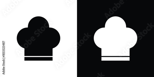 Chef hat icons. Vector Template Illustration Symbol Pixels Perfect