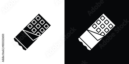 Chocolate icons. Vector Template Illustration Symbol Pixels Perfect