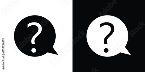 Comment question icons. Vector Template Illustration Symbol Pixels Perfect