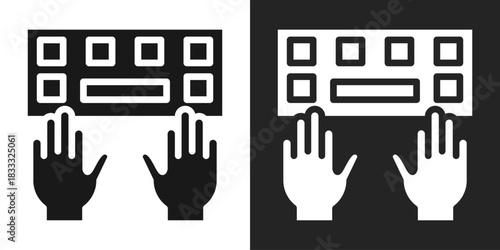 Expression Icon In Black And White Glyph Style