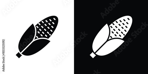 Corn icons. Vector Template Illustration Symbol Pixels Perfect
