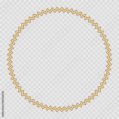 Round golden vintage wooden frame for your design. Vintage cover. Place for text. Vintage antique gold beautiful rectangular frames. Template vector illustration.