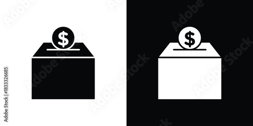 Donate icons. Vector Template Illustration Symbol Pixels Perfect