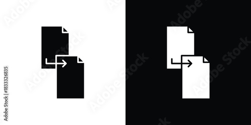 Duplicate icons. Vector Template Illustration Symbol Pixels Perfect