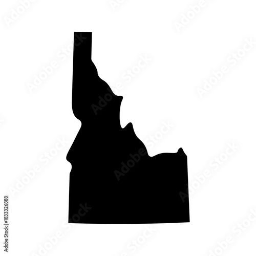 Idaho state map silhouette
