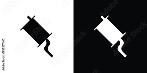 Exhaust pipe icons. Vector Template Illustration Symbol Pixels Perfect