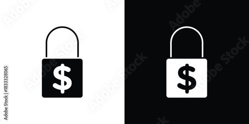 Fixed price icons. Vector Template Illustration Symbol Pixels Perfect