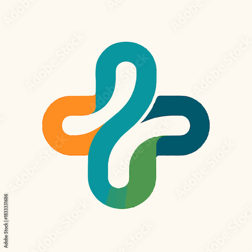 Wallpaper Mural Vector illustration of a golden treble clef music note icon and abstract snake symbol design Torontodigital.ca