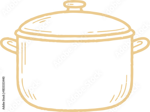 Cooking Pot Outline