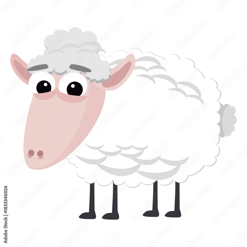Obraz premium Sheep cartoon christian nativity