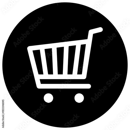 Shopping round service icon