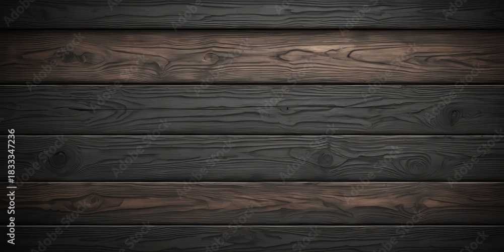 Fototapeta premium Even dark wooden panel background with soft lighting