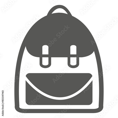 Backpack handbag icon