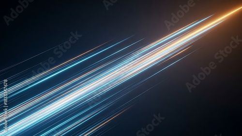 Dynamic light trails create a stunning sense of speed and modern energy, perfect for tech, innovation, and forward-thinking business concepts