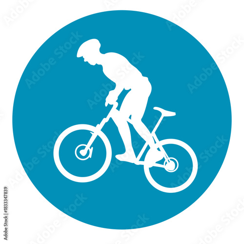 Bmx sport circle icon