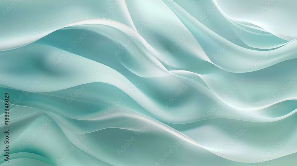 Fototapeta premium Clean Blue Minimal Abstract Wave Background
