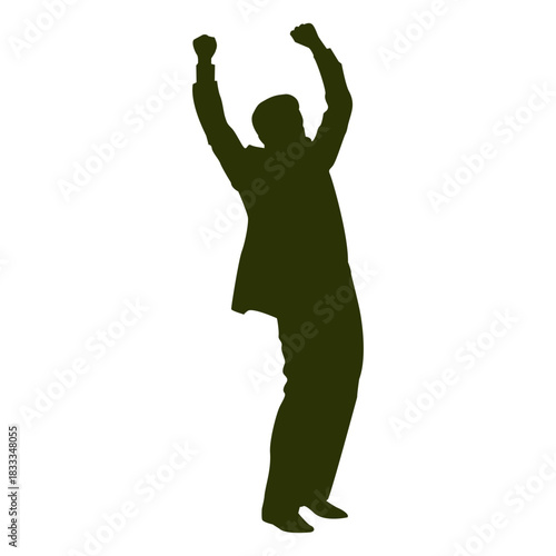 Businessman success silhouette 2