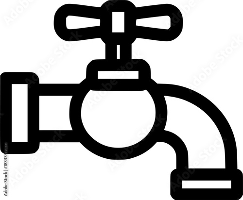 water tap sign, symbol, vector, art