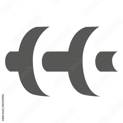 Dumbbell shade side icon