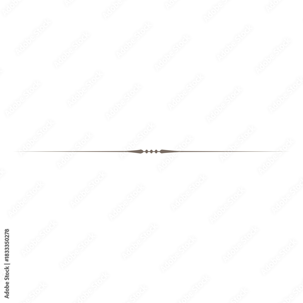 Obraz premium Tiny edge line decorative divider