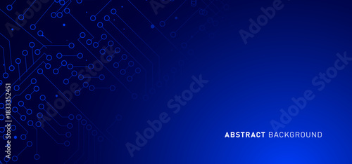 Digital technology banner green blue background concept, cyber technology circuit, abstract tech, innovation future data, internet network, Ai big data, futuristic wifi connection illustration concept