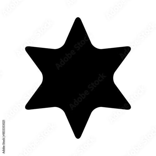 Filled Hexagram Star