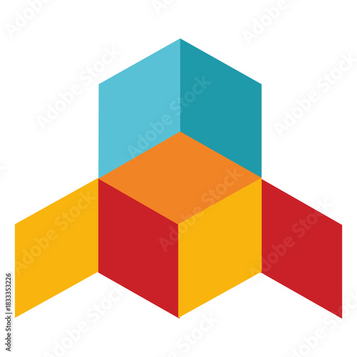 3d cubic triangle logo
