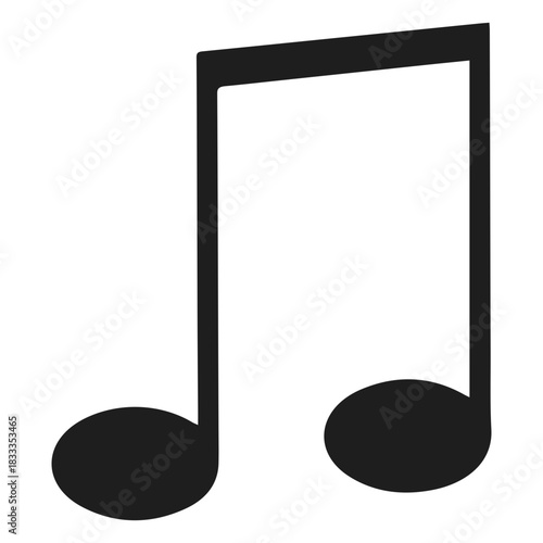 Tableau sur toile Eighth note music