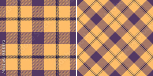 Tartan seamless vector of background pattern fabric with a textile check texture plaid. Set in dark colors. Easter fashion ideas for a stylish celebration.