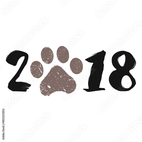 2018 dog year 2018 logo
