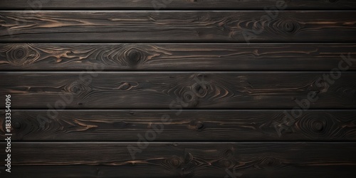 Dark wooden planks with subtle horizontal lines and knots