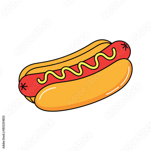 Hot Dogs Stock Vector  Illustration design 1.eps