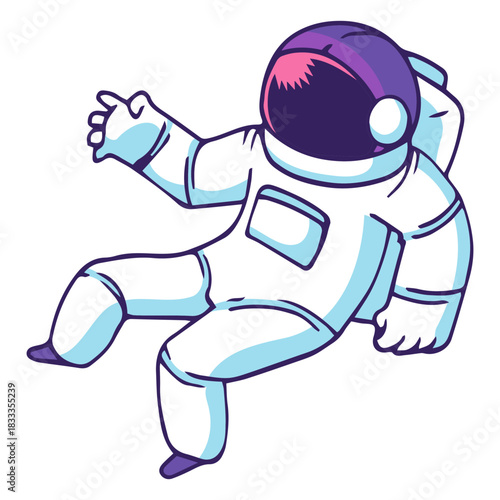 Space astronaut cartoon