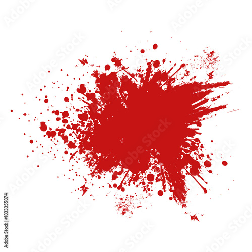 Pool drop blood splatter