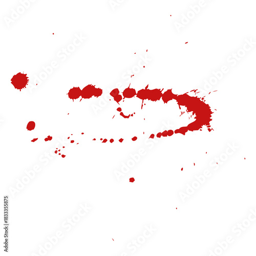 Paint blood splatter